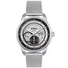 Hugo Boss Sophio 1513945 Men’s Automatic Watch – 42?mm Silver Dial & Steel Bracelet