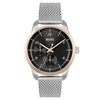 Hugo Boss Sophio 1513961 Men’s Multifunction Watch – 42?mm Black Dial with Steel Mesh Strap