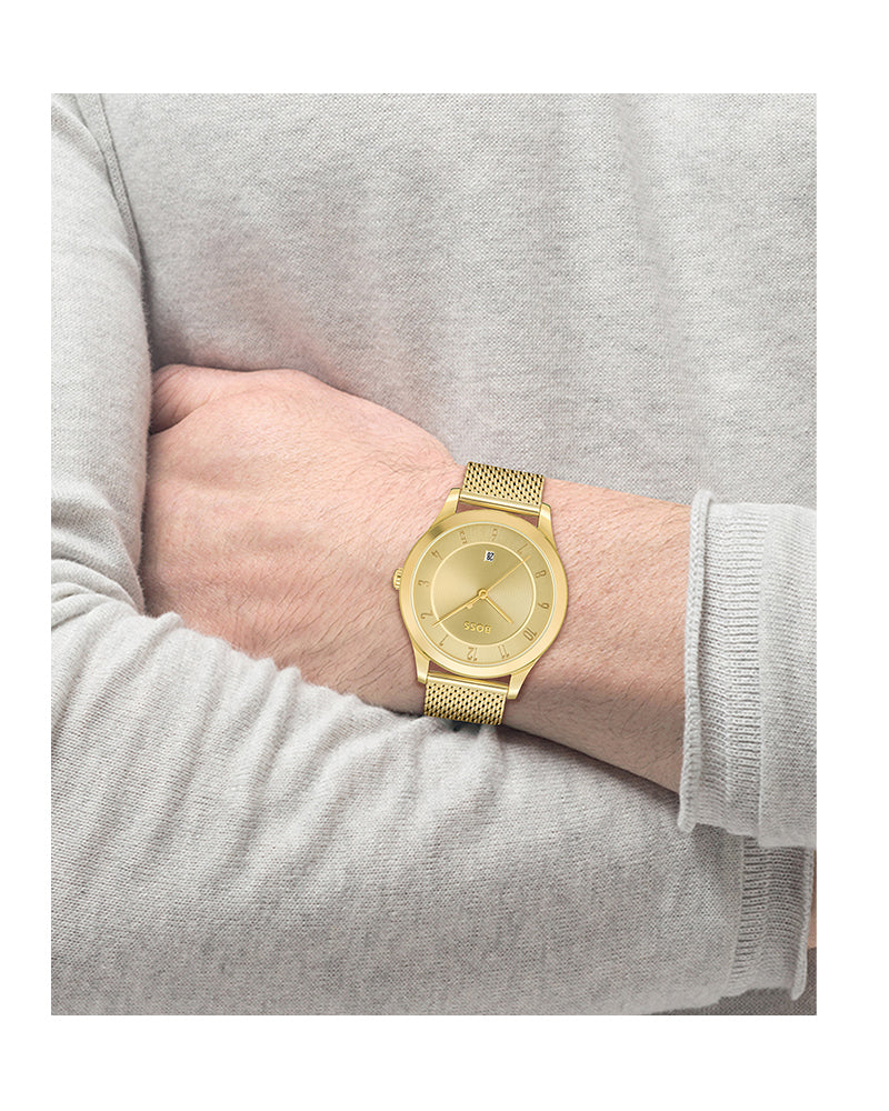 Hugo Boss 1513982 Purity Gold Dial Men's Watch