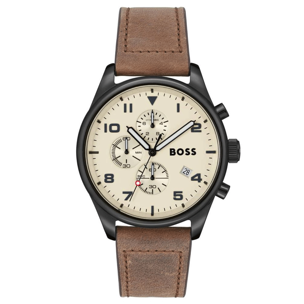 Hugo Boss 1513990 View Chronograph Beige Dial Men's Watch