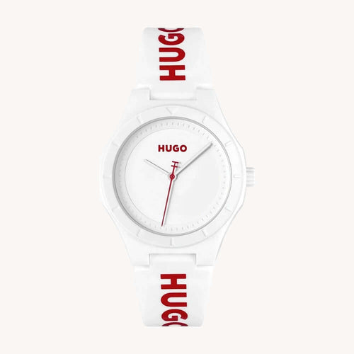 Hugo Boss 1540164 Lit White RubSiliconeber Strap