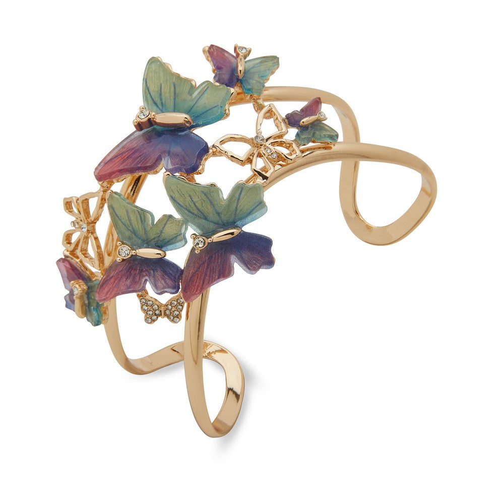LONNA & LILLY 15B00149 Multicolor Butterfly Statement Cuff