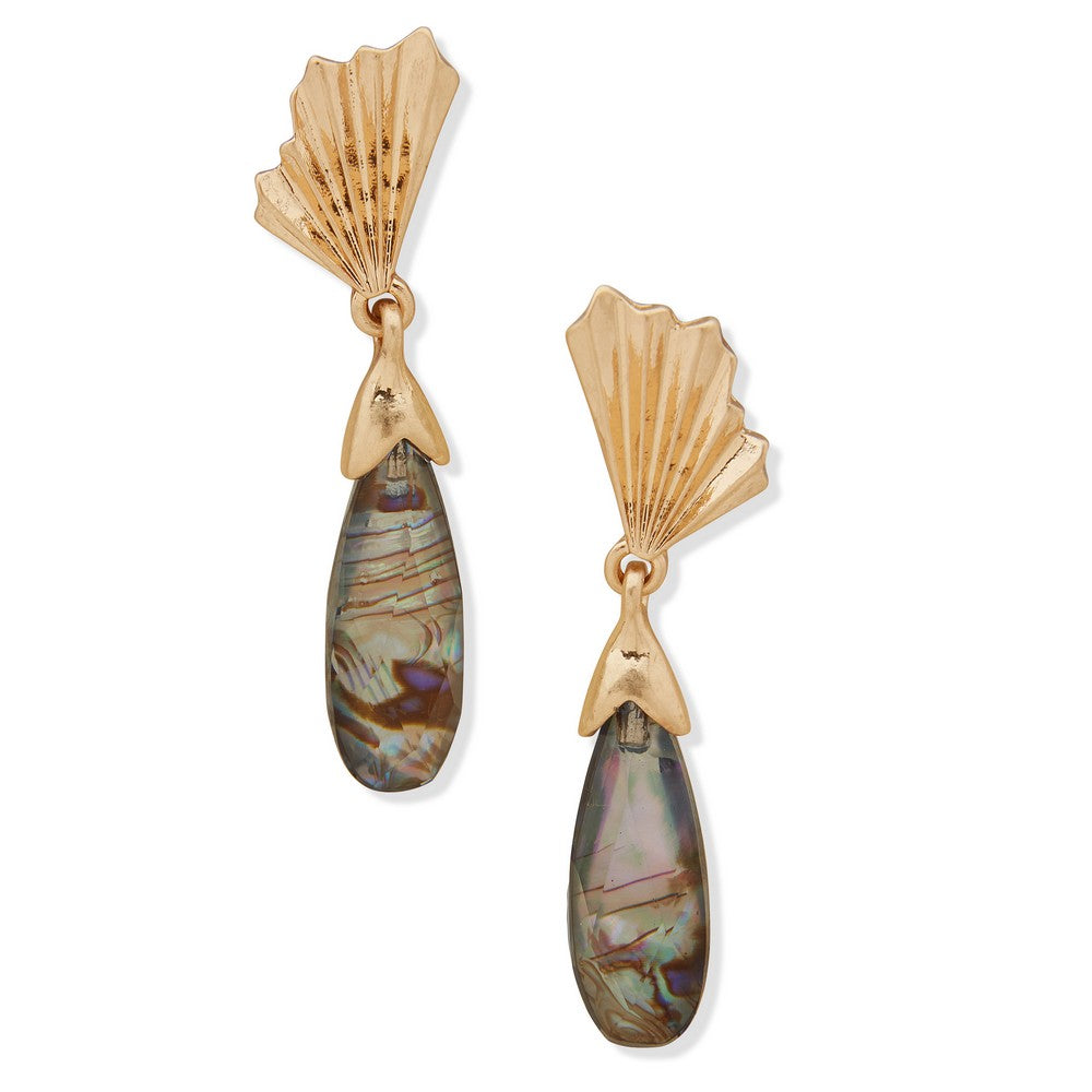 LONNA & LILLY 15G00449 SHELL FAN DROP Earring