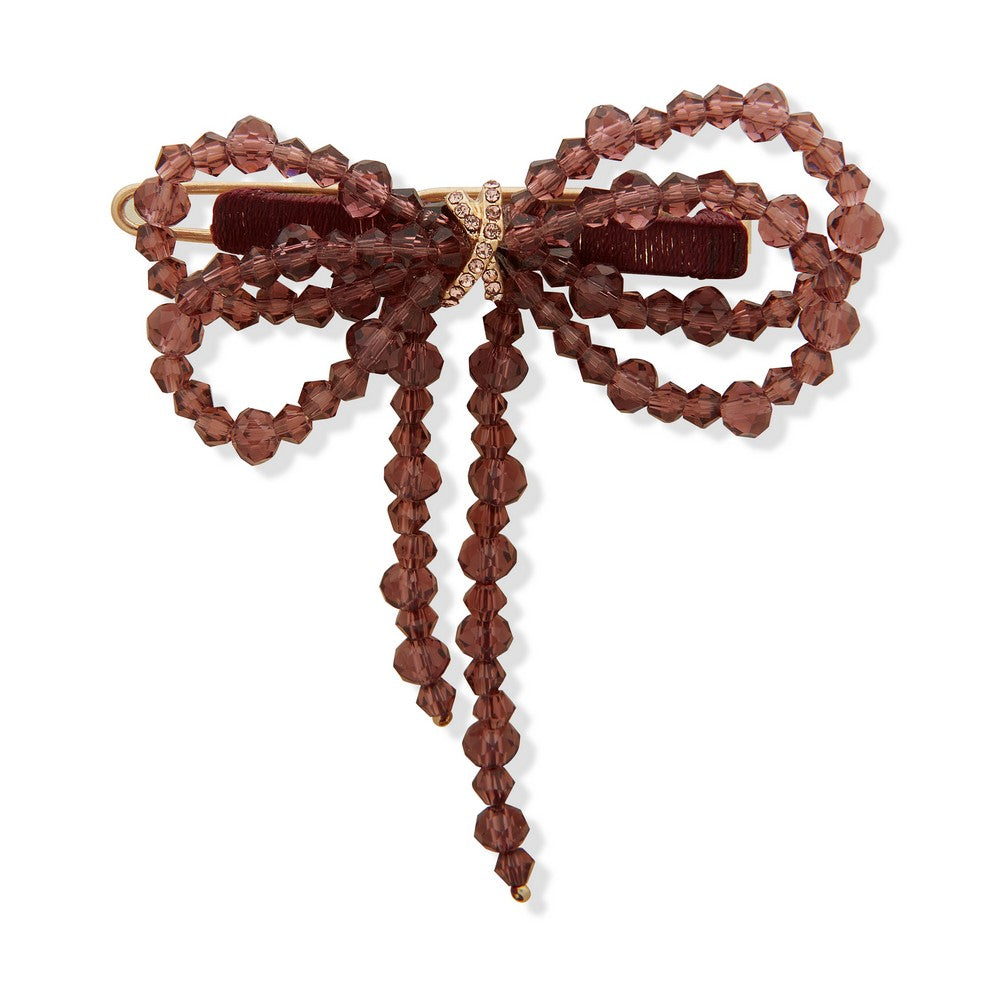 LONNA & LILLY 15H00116 Beaded Bow Hair Clip