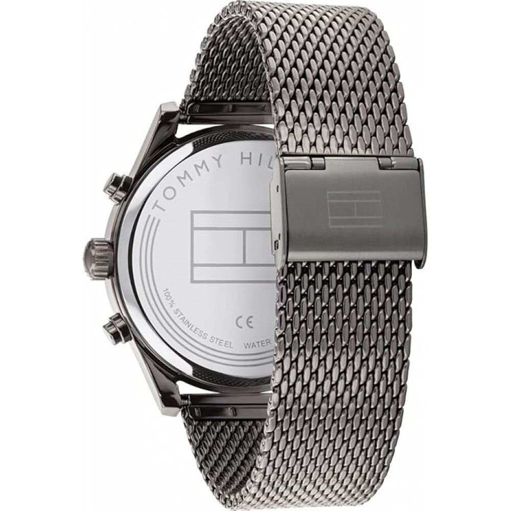 Tommy Hilfiger 1710421 Analogue Multifunction Quartz Watch for Men with Silver Stainless Steel Mesh Bracelet