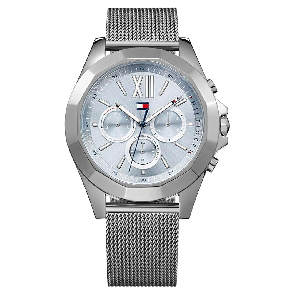 Tommy Hilfiger 1781846 Blue Dial Stainless Steel Mesh Band Women's Watch
