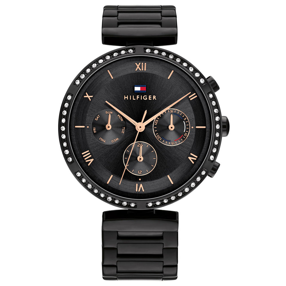 Tommy Hilfiger 1782390 Quartz Multifunction Black Dial Women Watch