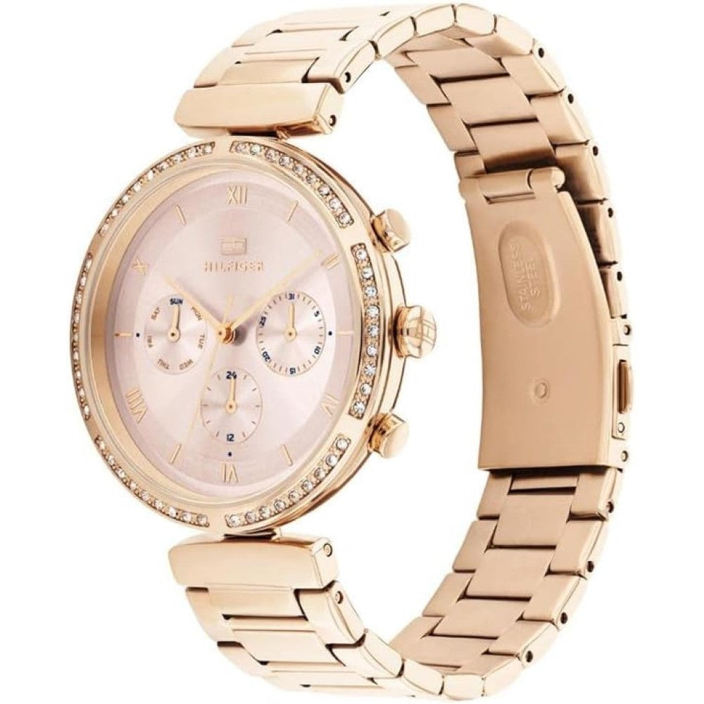 Tommy Hilfiger 1782391  Analogue Multifunction Quartz Watch for women with Gold colored Stainless Steel bracelet