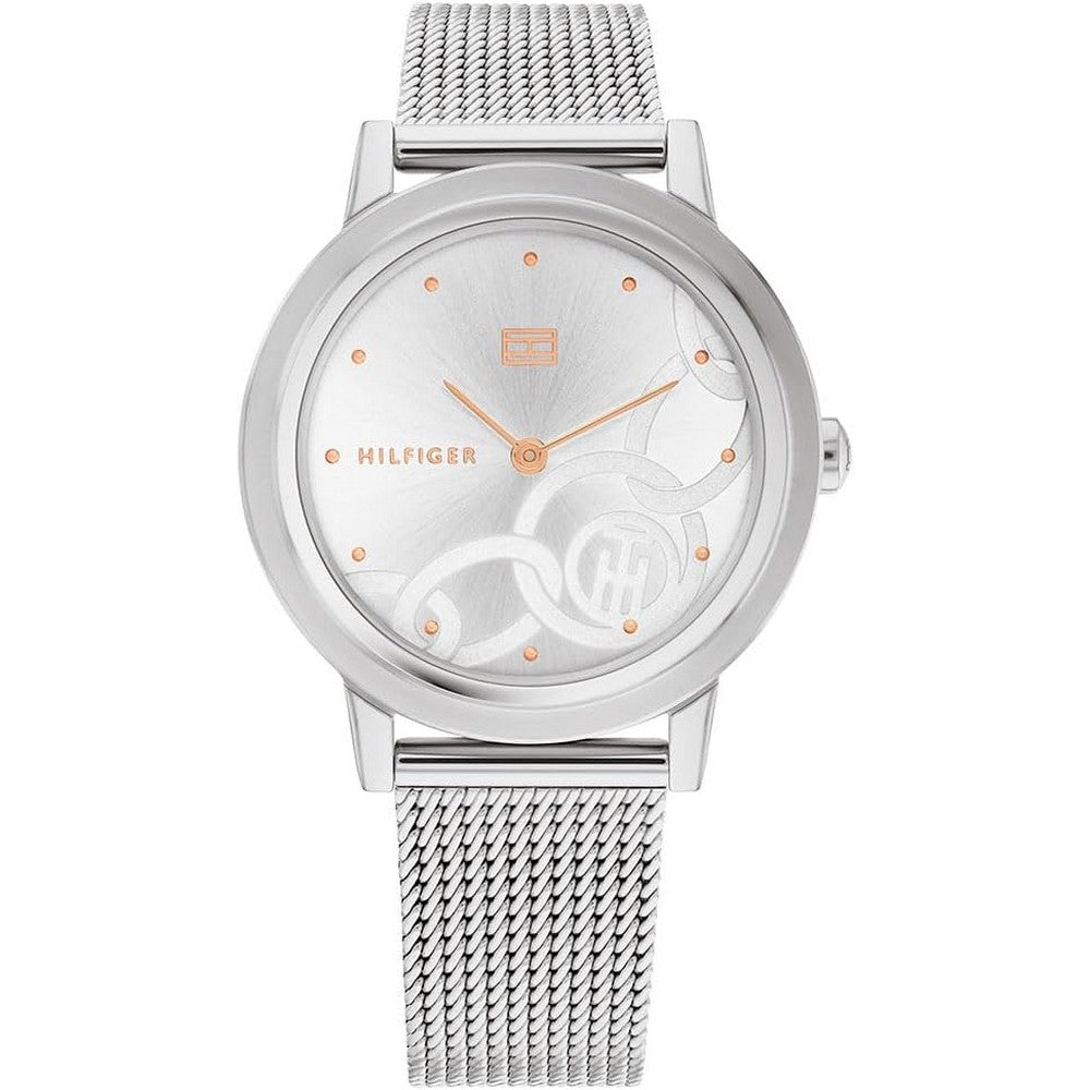 Tommy Hilfiger 1782439 Grey Dial Stainless Steel Mash Band Women's Watch Tommy Hilfiger