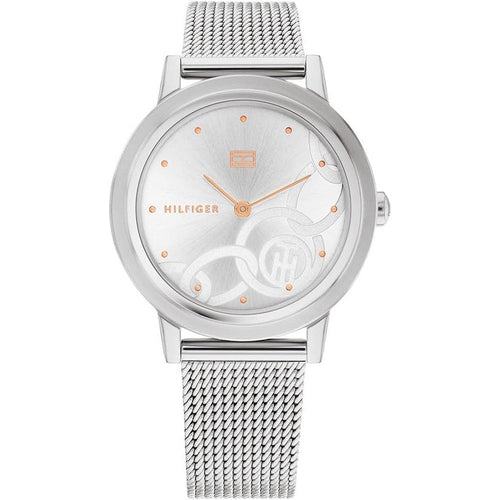 Tommy Hilfiger 1782439 Grey Dial Stainless Steel Mash Band Women's Watch Tommy Hilfiger