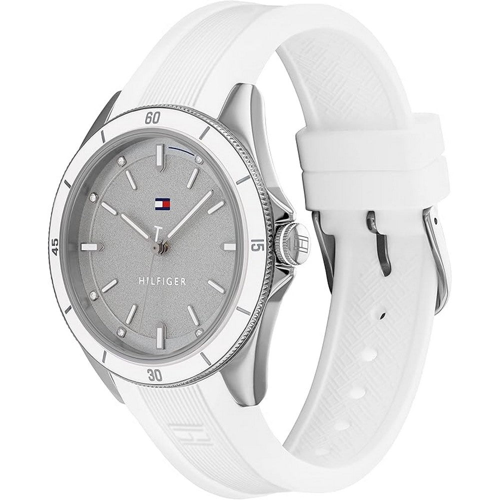 Tommy Hilfiger 1782478 Geay Dial Silicone Strao Women's Watch