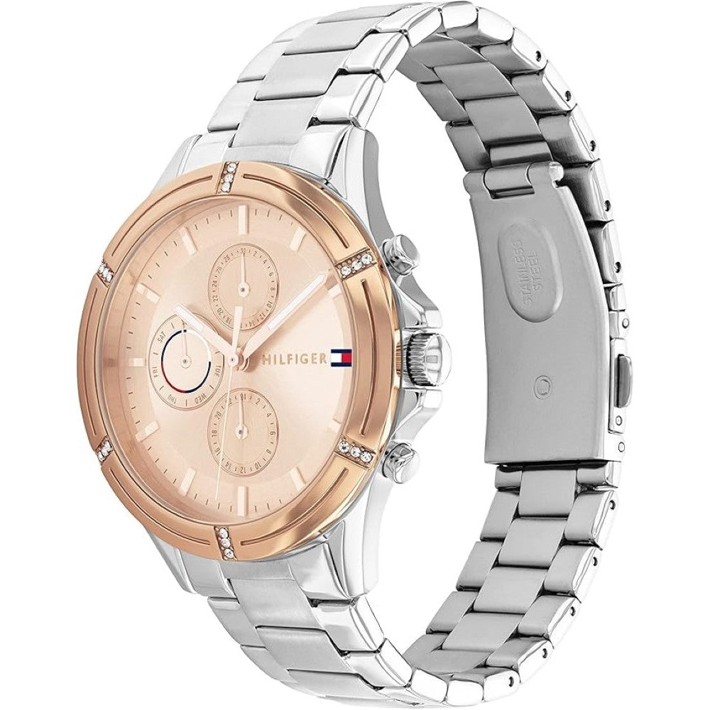Tommy Hilfiger 1782503 Analogue Multifunction Quartz Watch for women with Carnation gold colored Stainless Steel bracelet Tommy Hilfiger