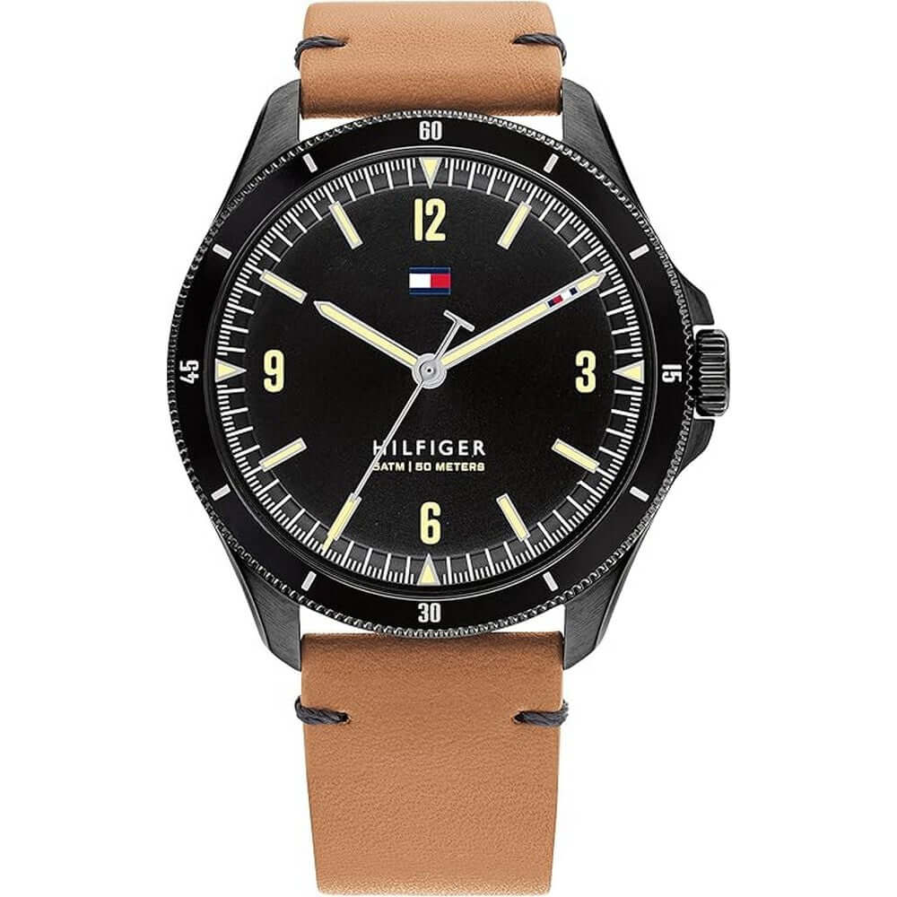 Tommy Hilfiger 1791906 Quartz Stainless Steel and Leather Strap Men's Watch Tommy Hilfiger