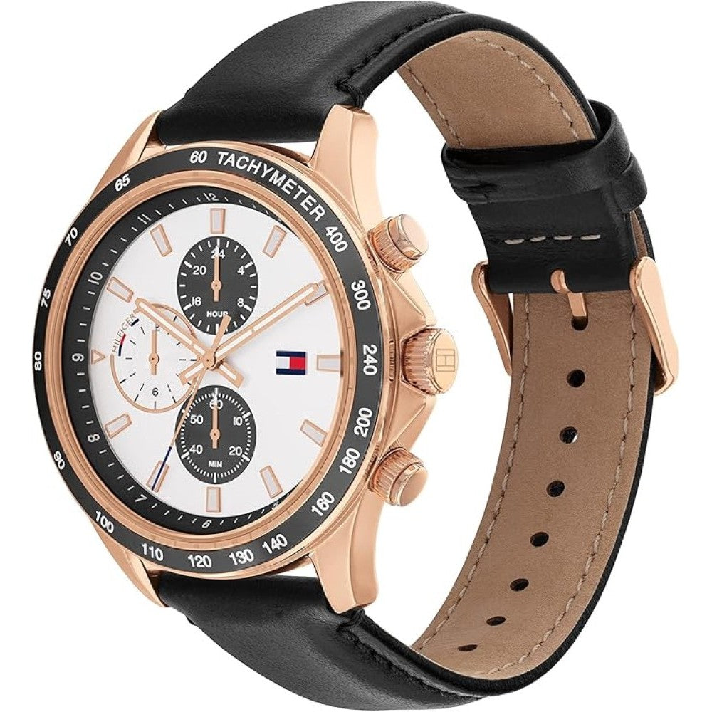 Tommy Hilfiger  1792016 Men's Stainless Steel & Multicolor Aluminum Case and Link Bracelet Watch