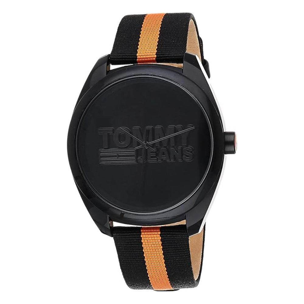 Tommy Hilfiger 1792042 Black Dial Nylon Strap Analogue Quartz Men's Watch