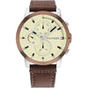 1792053,Tommy Hilfiger Dual Time Silver Watch  