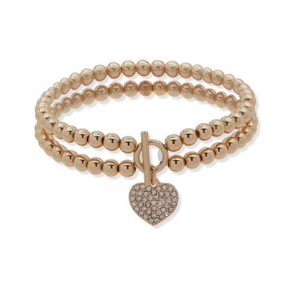 Nine West Jewelry 19B00528 A stretch bracelet with faceted bead