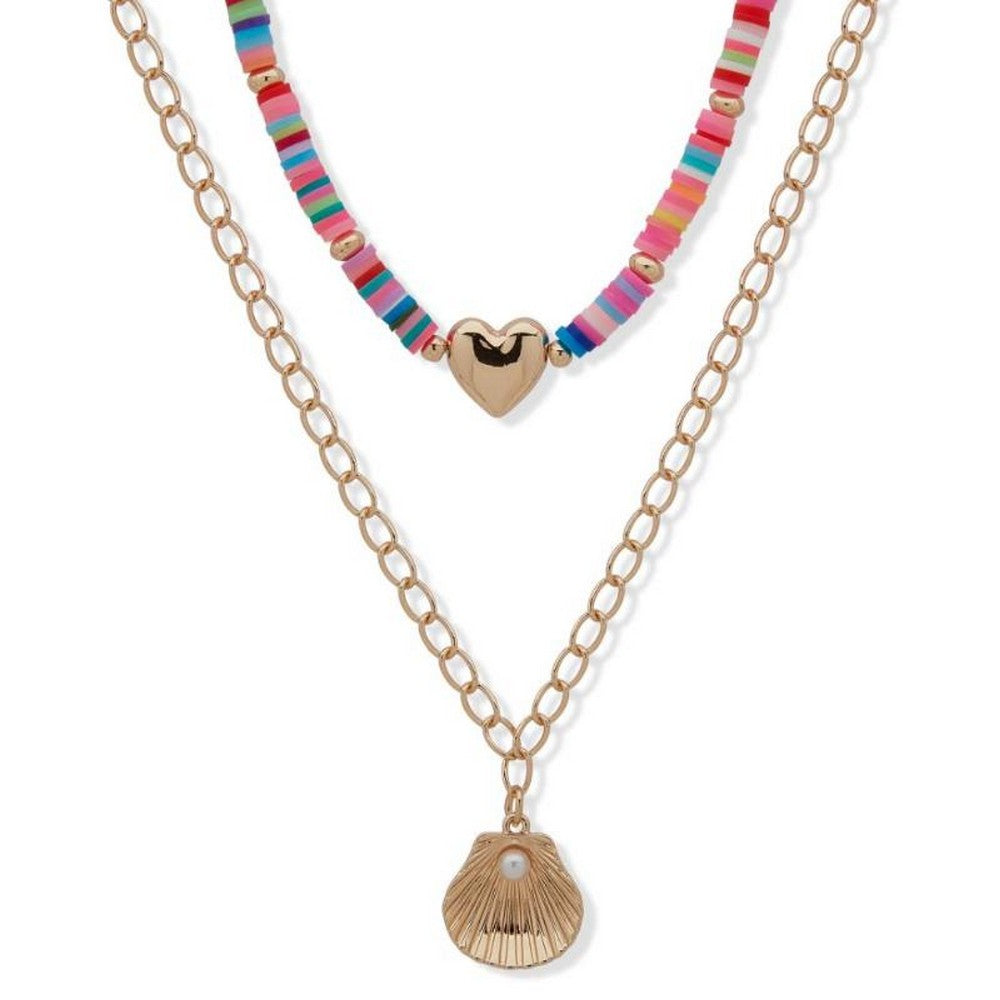 Nine West Jewelry 19N00635 metal with gold-tone plating and colorful bead accents