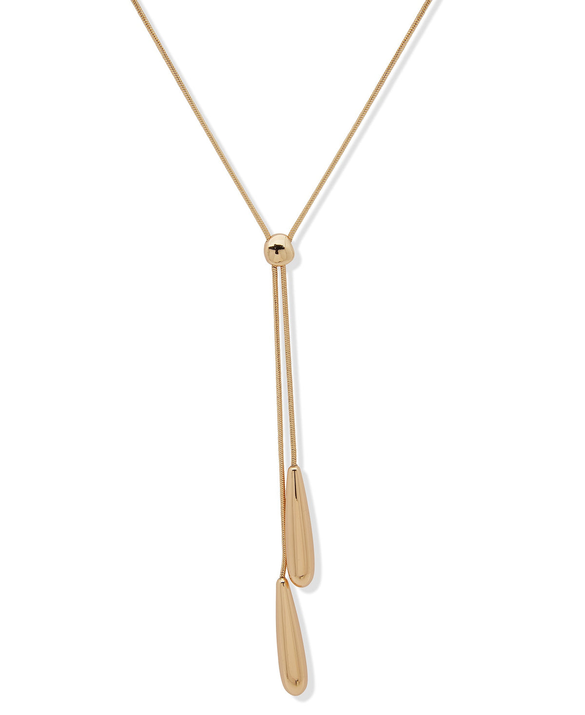 Nine West 19N00939 Gold Y-Drop Pendant Necklace