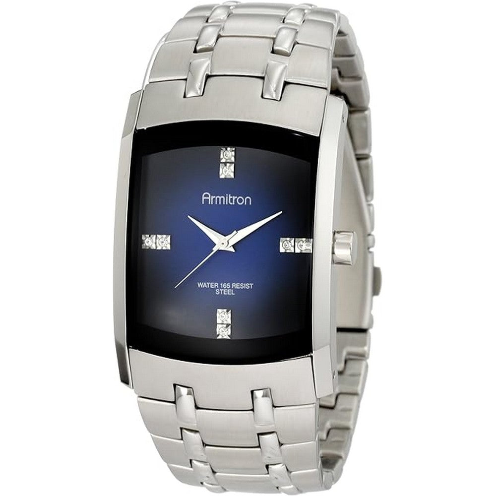 Armitron 20/4507DBSV Blue Dial Stainless Steel Men's Watch