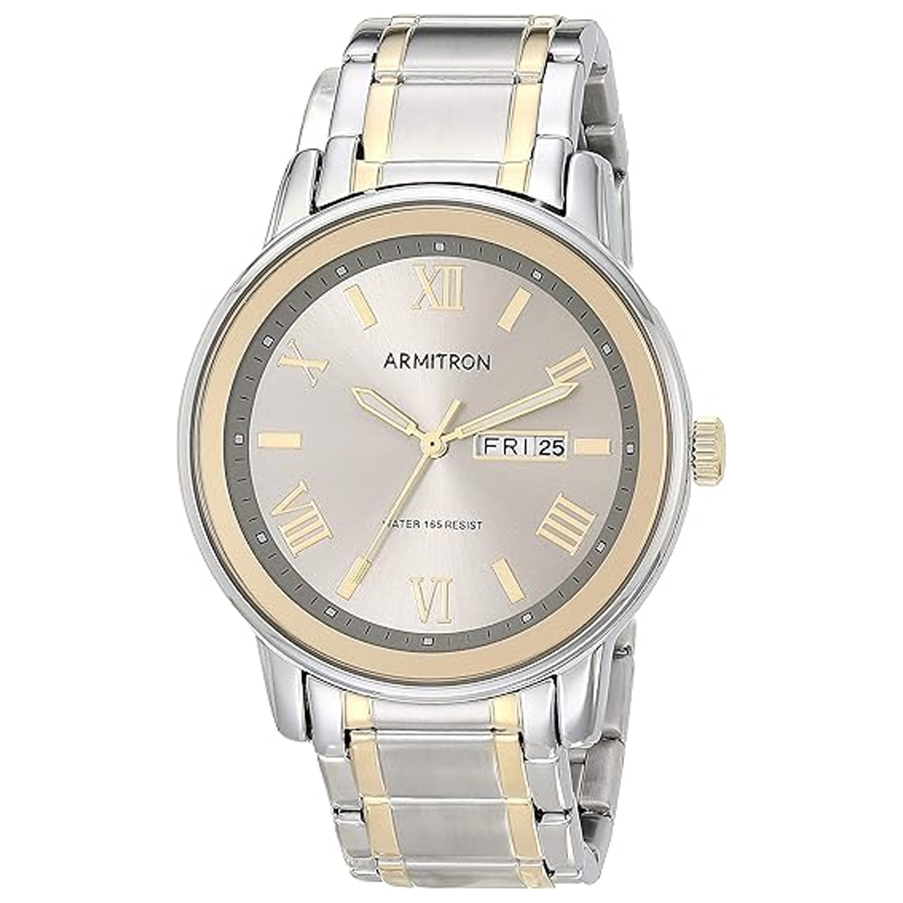 ARMITRON 20-4935BLSV Day/Date Function Gray Dial Men's Watch