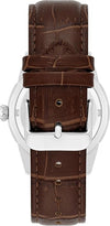 Armitron 20-5048BKSVBN Men's Day/Date Function Croco-Grain Leather Strap Watch
