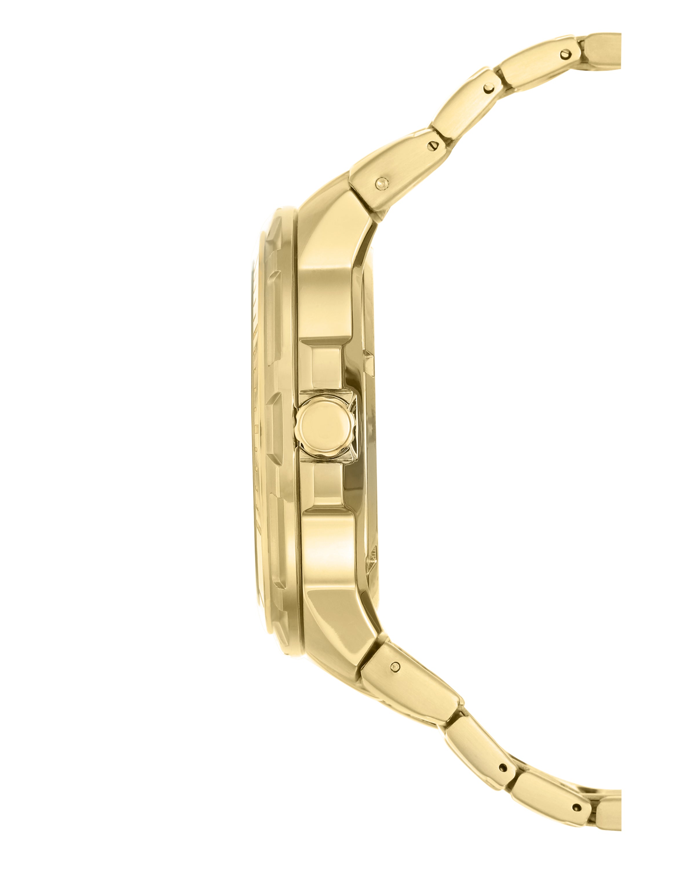 Armitron 20/5144BKGP Multi-Function Dial Gold-Tone Men's Bracelet Watch