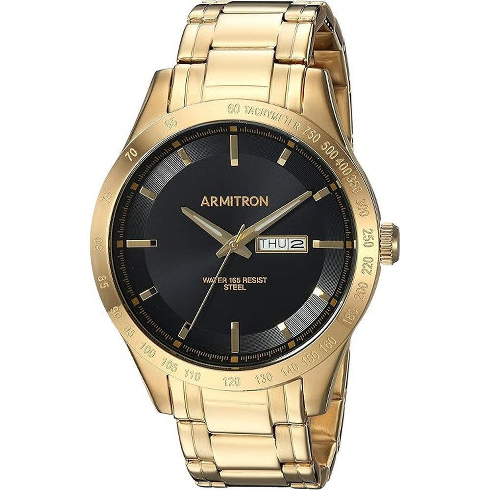 Armitron 20/5174BKGP 42mm  Black Dial Quartz Analog-Men's Watch ARMITRON