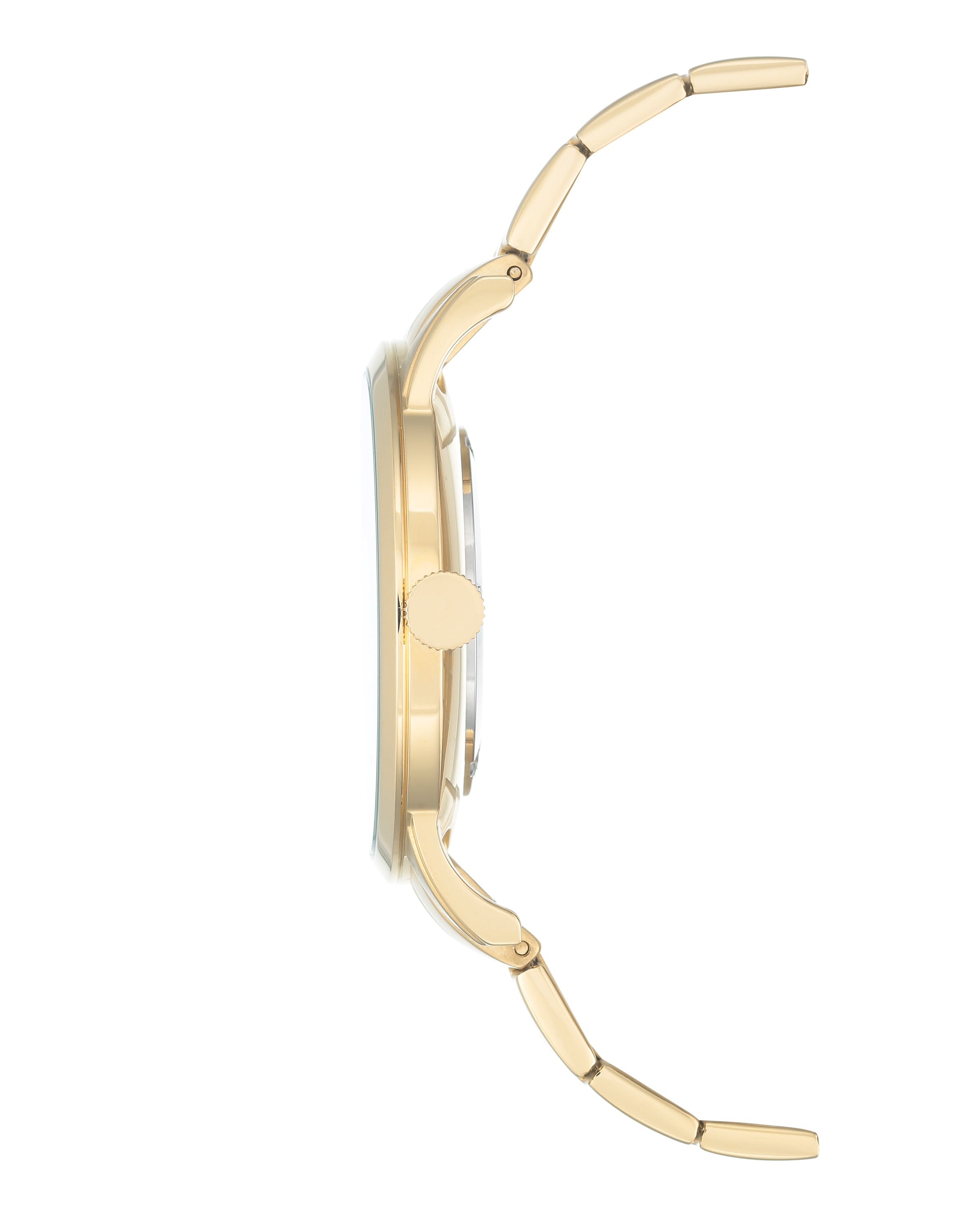 Armitron 20/5251BKGP Diamond-Accented Gold-Tone Men's Bracelet Watch