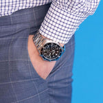 Armitron 20-5351BKSV Multi-Function Bracelet Watch