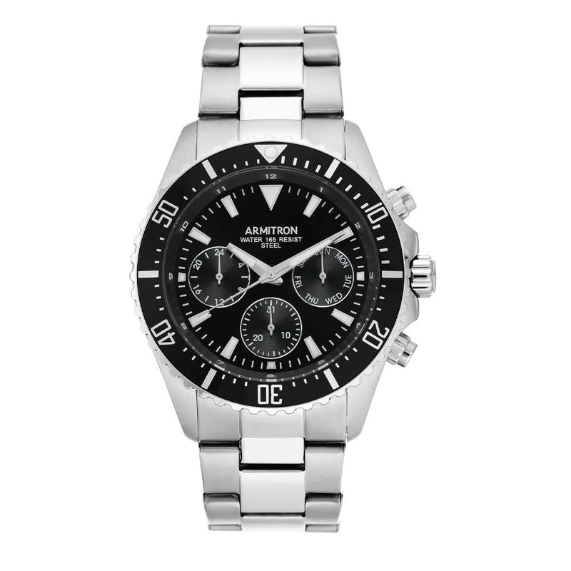 Armitron 20-5351BKSV Multi-Function Bracelet Watch