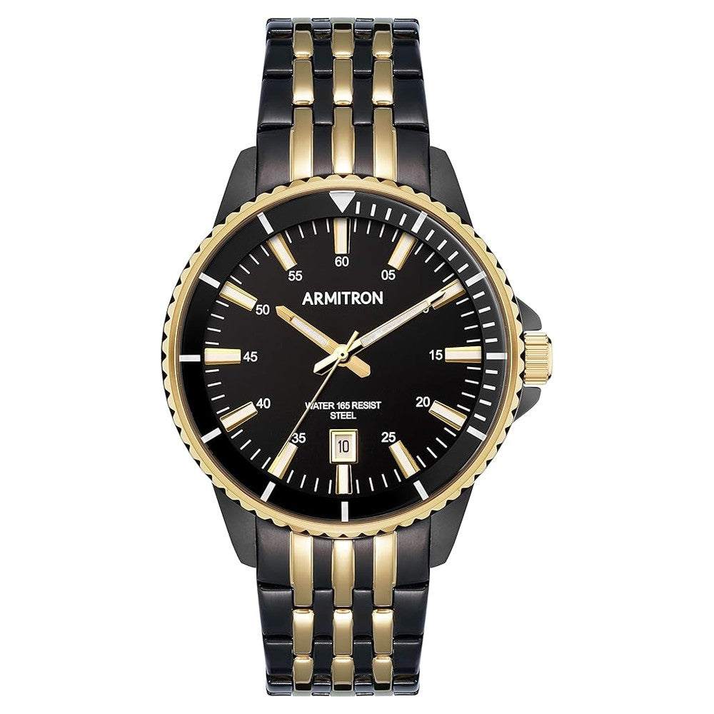 ARMITRON 20-5414BKGB Black Gold Bracelet Watch