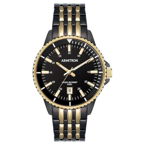 ARMITRON 20-5414BKGB Black Gold Bracelet Watch