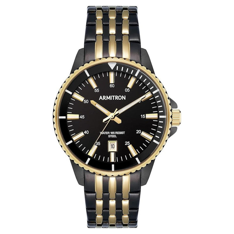 ARMITRON 20-5414BKGB Black Gold Bracelet Watch