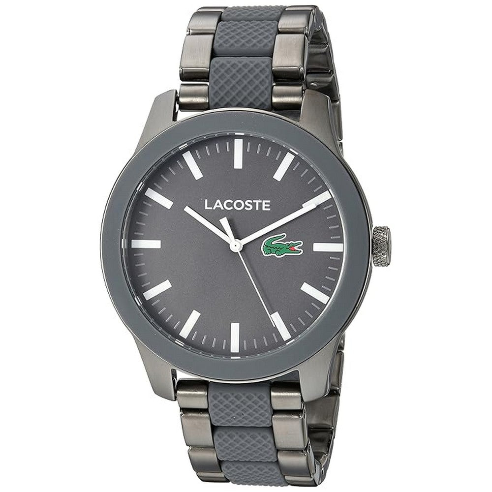 LACOSTE 2010923 Gray Dial and Silcone Strap Men's Watch