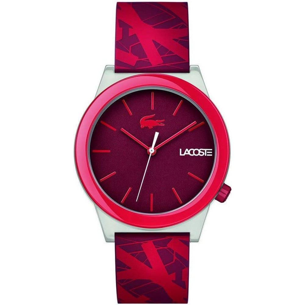 LACOSTE 2010933 Analogue Quartz Red Silicone Men's Watch Lacoste