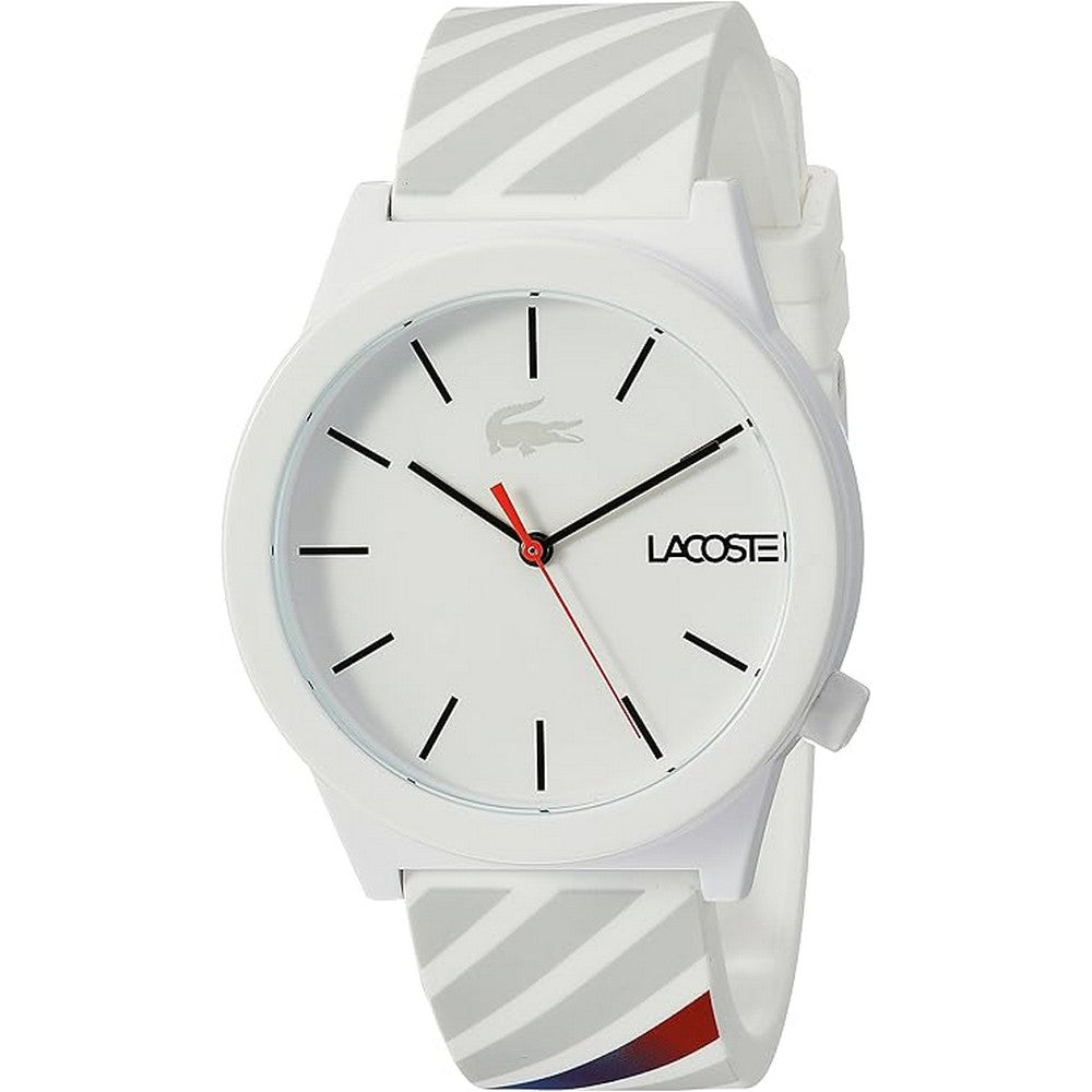LACOSTE 2010935 Analogue Quartz White Silicone Men's Watch Lacoste
