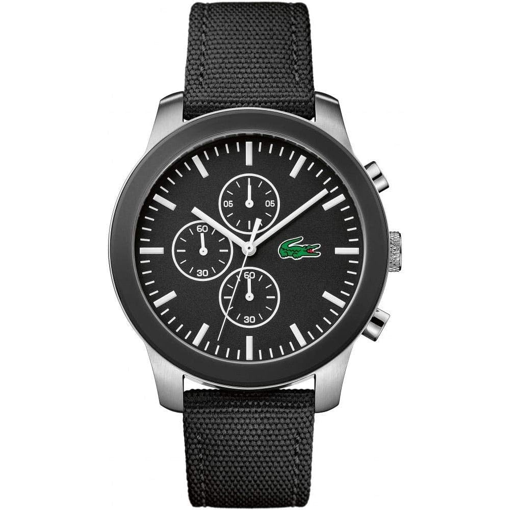 LACOSTE 2010950 Analogue Black Dial textile Strap Men's Watch Lacoste