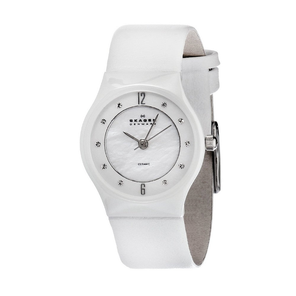 SKAGEN 233XSCLW Grenen Analogue White Dial Women's Watch Skagen