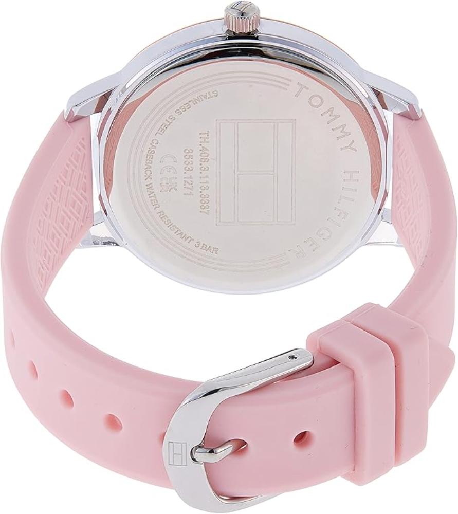 Tommy Hilfiger 2770152 Gift Set White Dial Pink Silicone Strap Women Watch