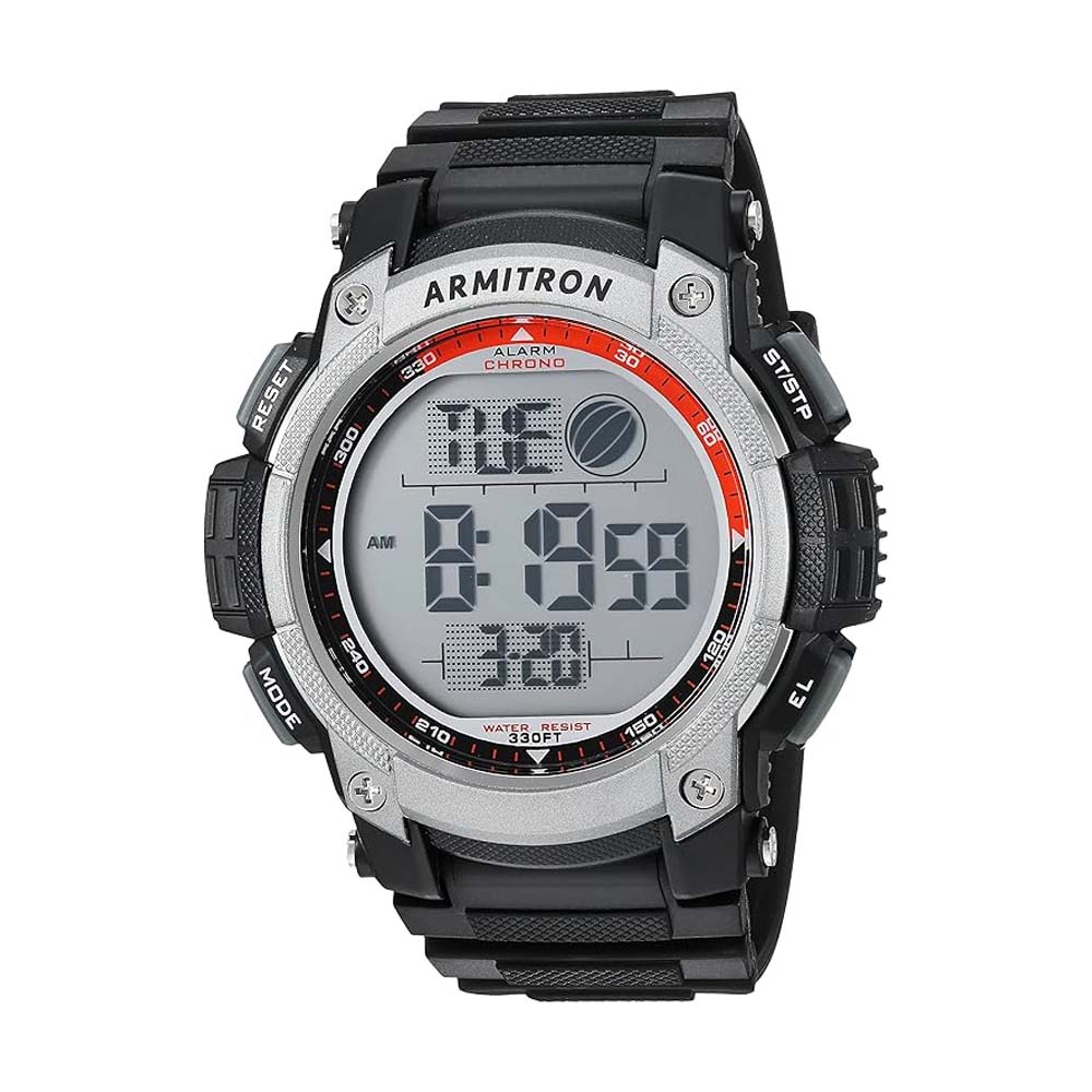 Armitron 40/8252BLK Sport Men's Digital Chronograph Resin Strap Watch
