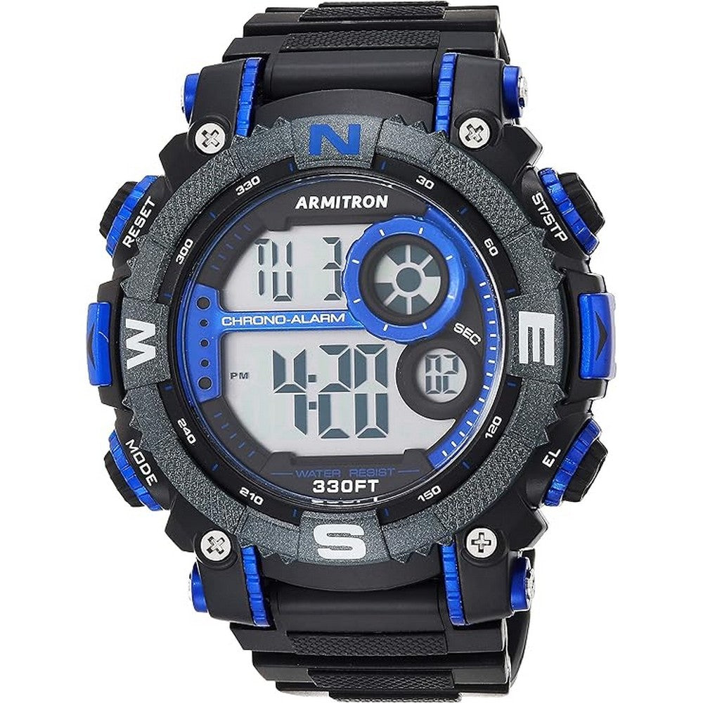 Armitron Sport Men's Digital Chronograph Resin Strap Watch, 40/8284BLU