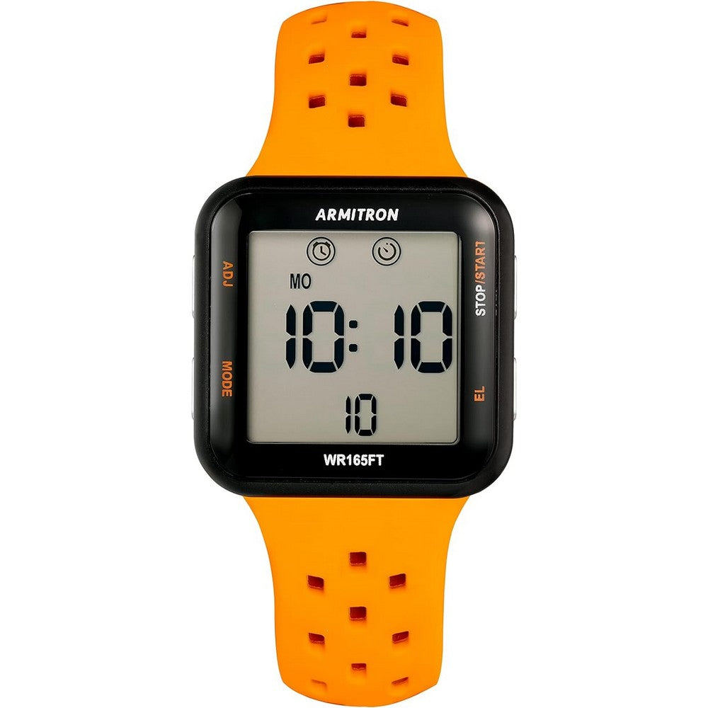 Armitron 40/8417BOR Sport Digital Chronograph Silicone Strap Unisex Watch