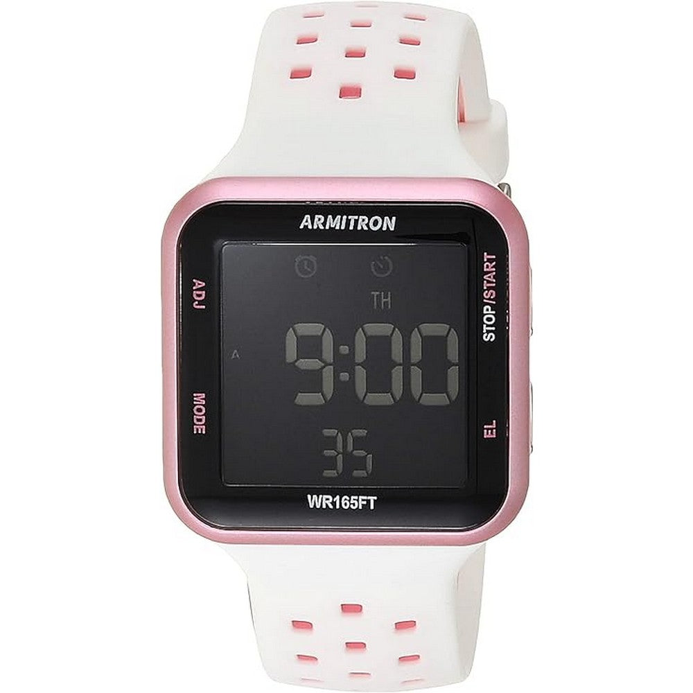 Armitron 40/8417PWT Sport  Digital Chronograph Silicone Strap Unisex Watch ARMITRON