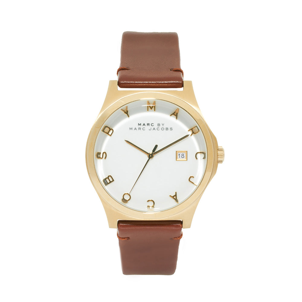 Marc Jacobs MBM1213 Henry Brown Leather Strap Women's Watch