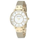 Anne Klein AK/3180GBST White Dial Analog Quartz Women's Watch