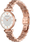 Emporio Armani AR11244 Women's Two-Hand Rose Gold-Tone Watch