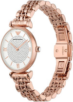 Emporio Armani AR11244 Women's Two-Hand Rose Gold-Tone Watch