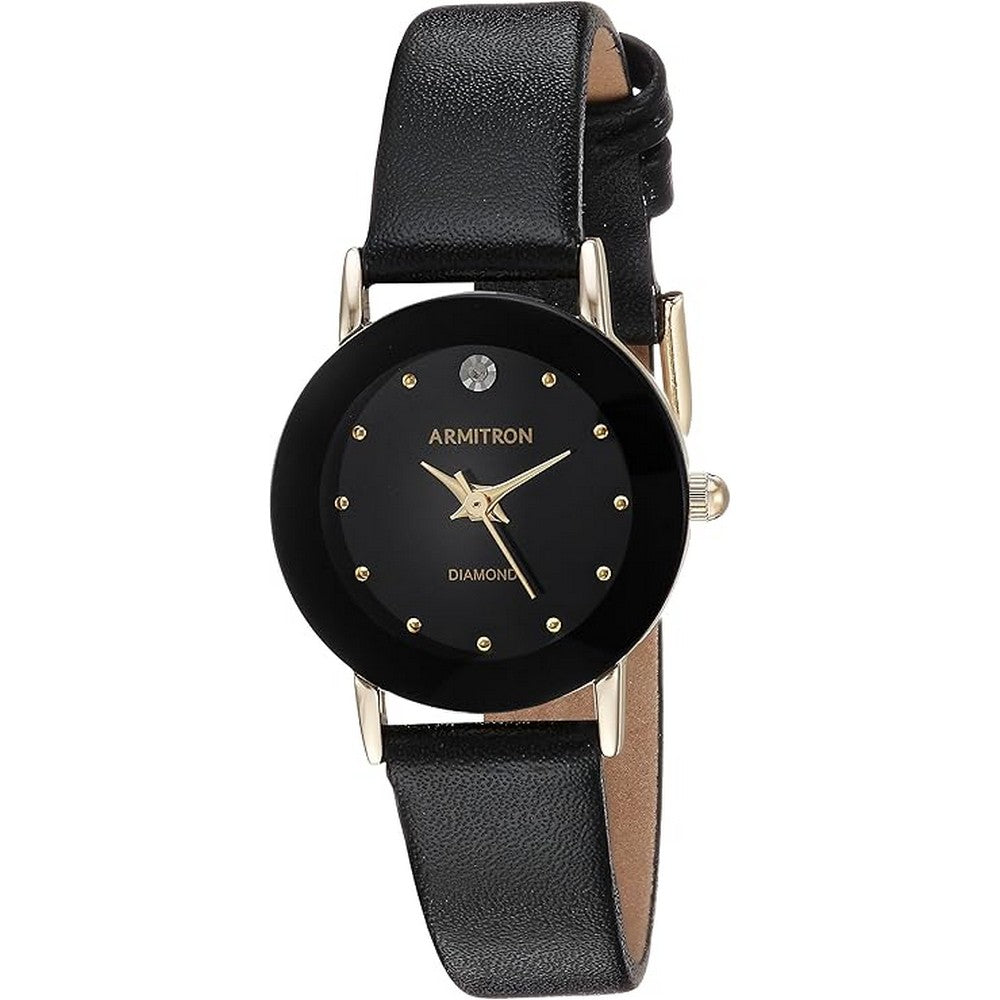 Armitron 75/2447  Diamond Accented Leather Strap Women's Watch