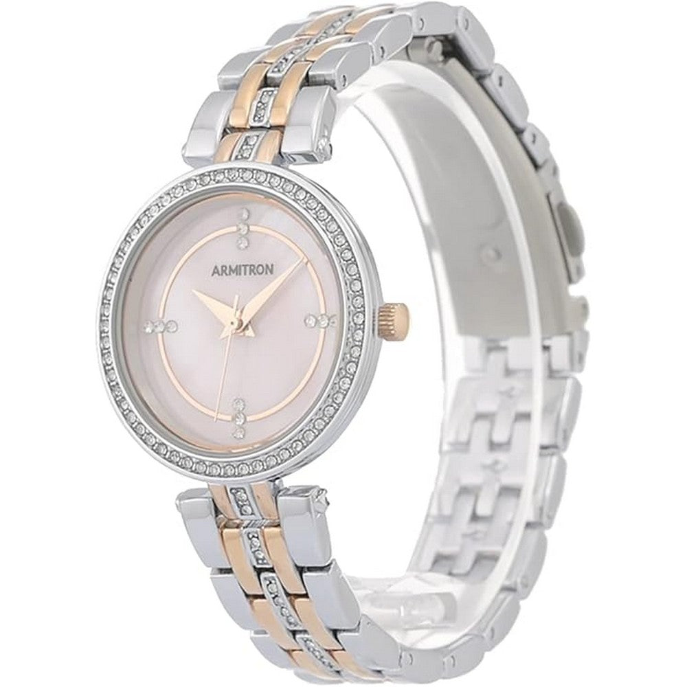 Armitron 75/5803MPTT Genuine Crystal Accented Bracelet Women's Watch